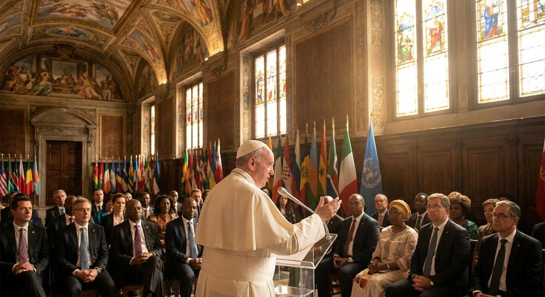 Líder religioso habla ante delegados internacionales